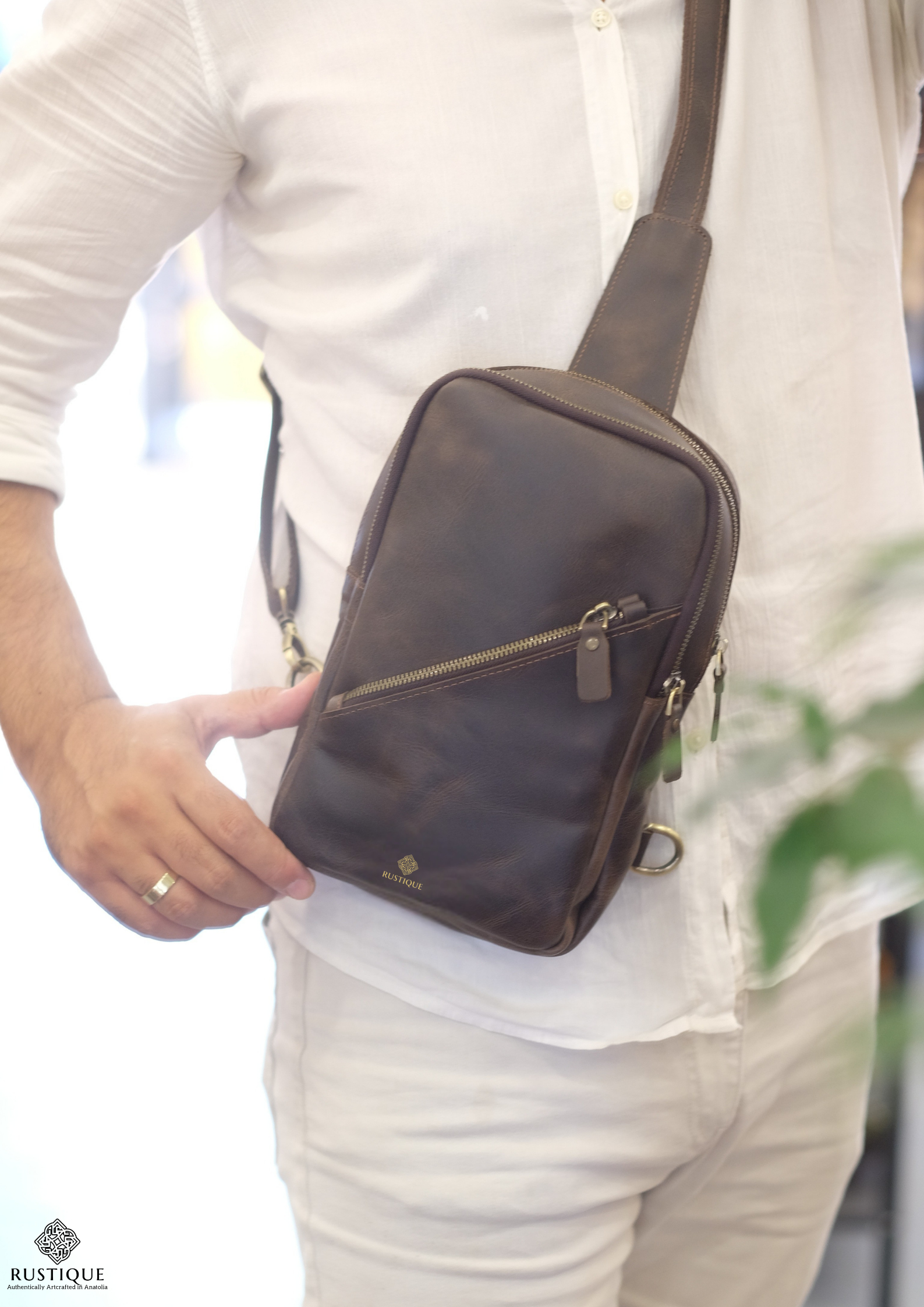Dervish Sling Bag | Dark Brown