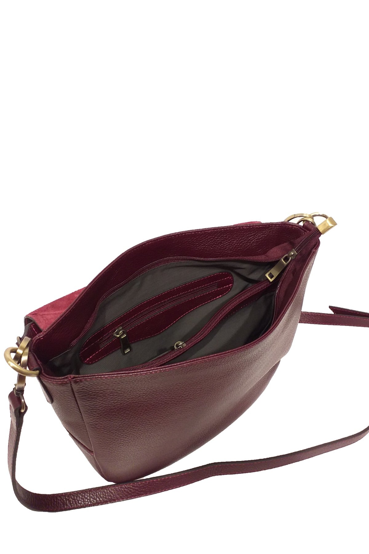ELEGRA Crossbody Bag Maxi - Burgundy