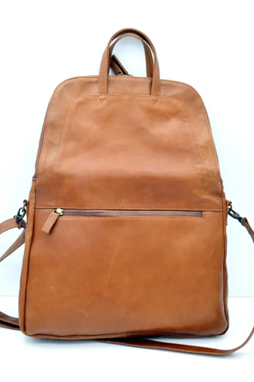 ALAZ Foldable Soft Tote & Hand Bag | Tan