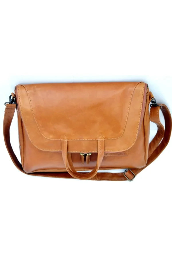 ALAZ Foldable Soft Tote & Hand Bag | Tan