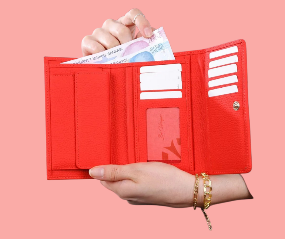 Capadochia Colorful Collection - Women Tall Purse (Red)