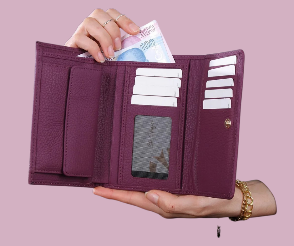 Capadochia Colorful Collection - Women Tall Purse (Red)
