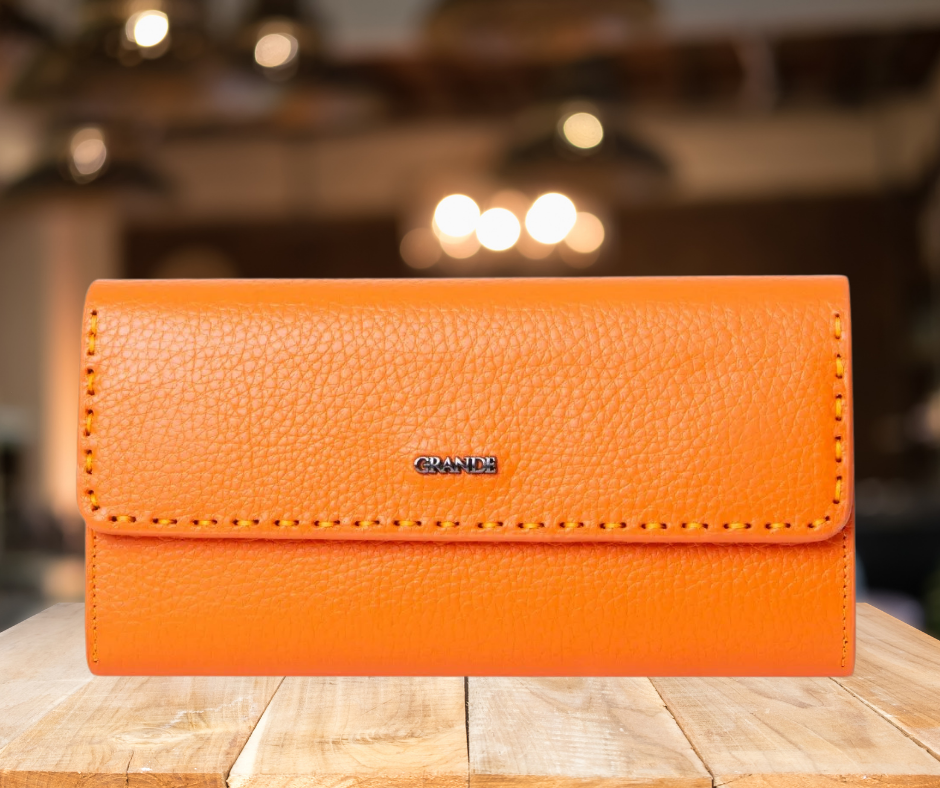 Uniqely You - Women Tall Purse Orange