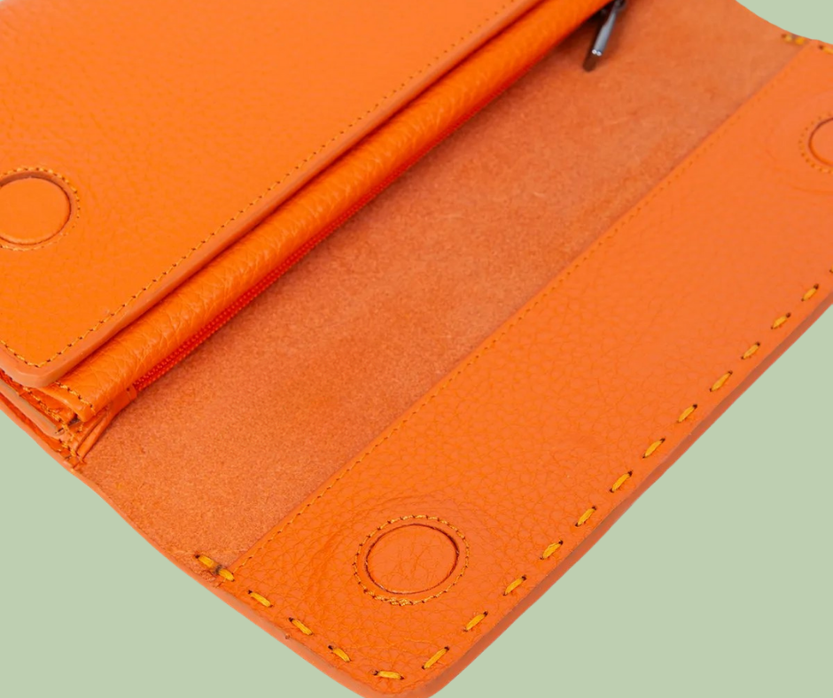 Uniqely You - Women Tall Purse Orange
