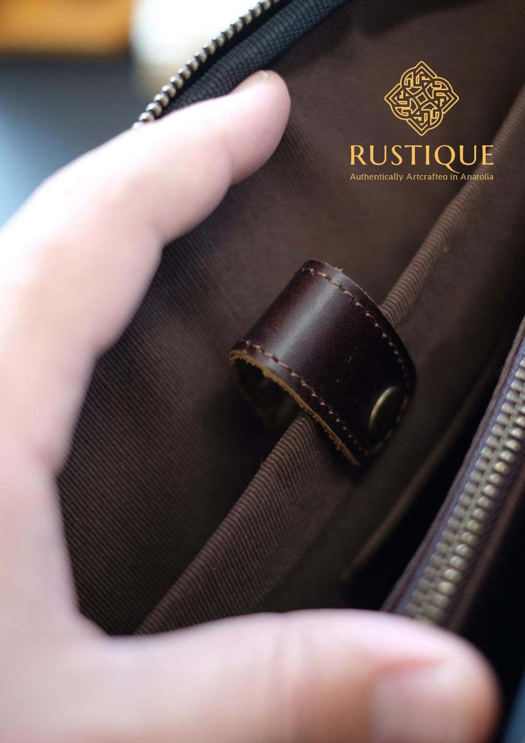 CIHANGIR Exclusive Briefcase | Vegetal Leather | Brown