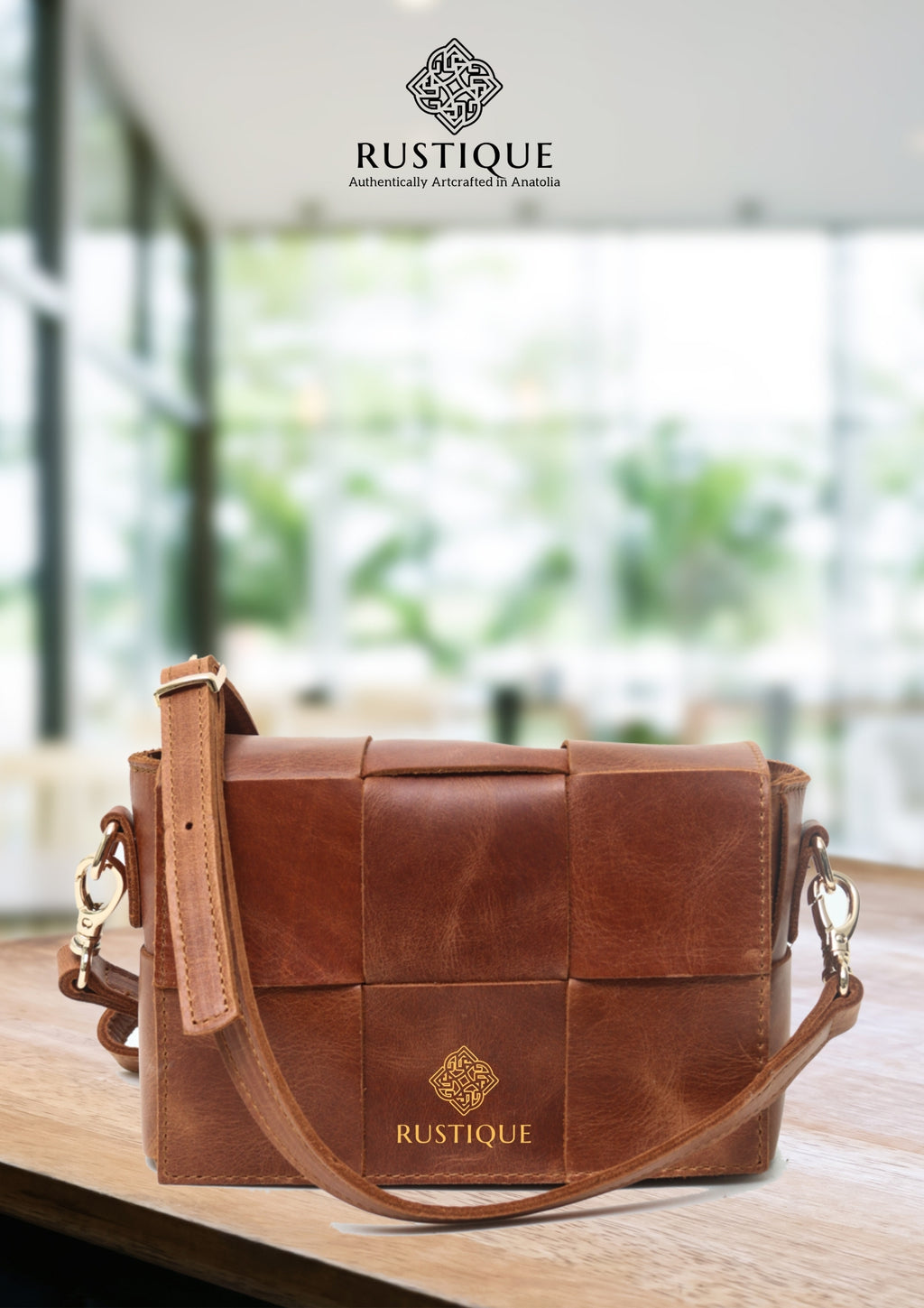 HANZADE Cross Bag - Chestnut