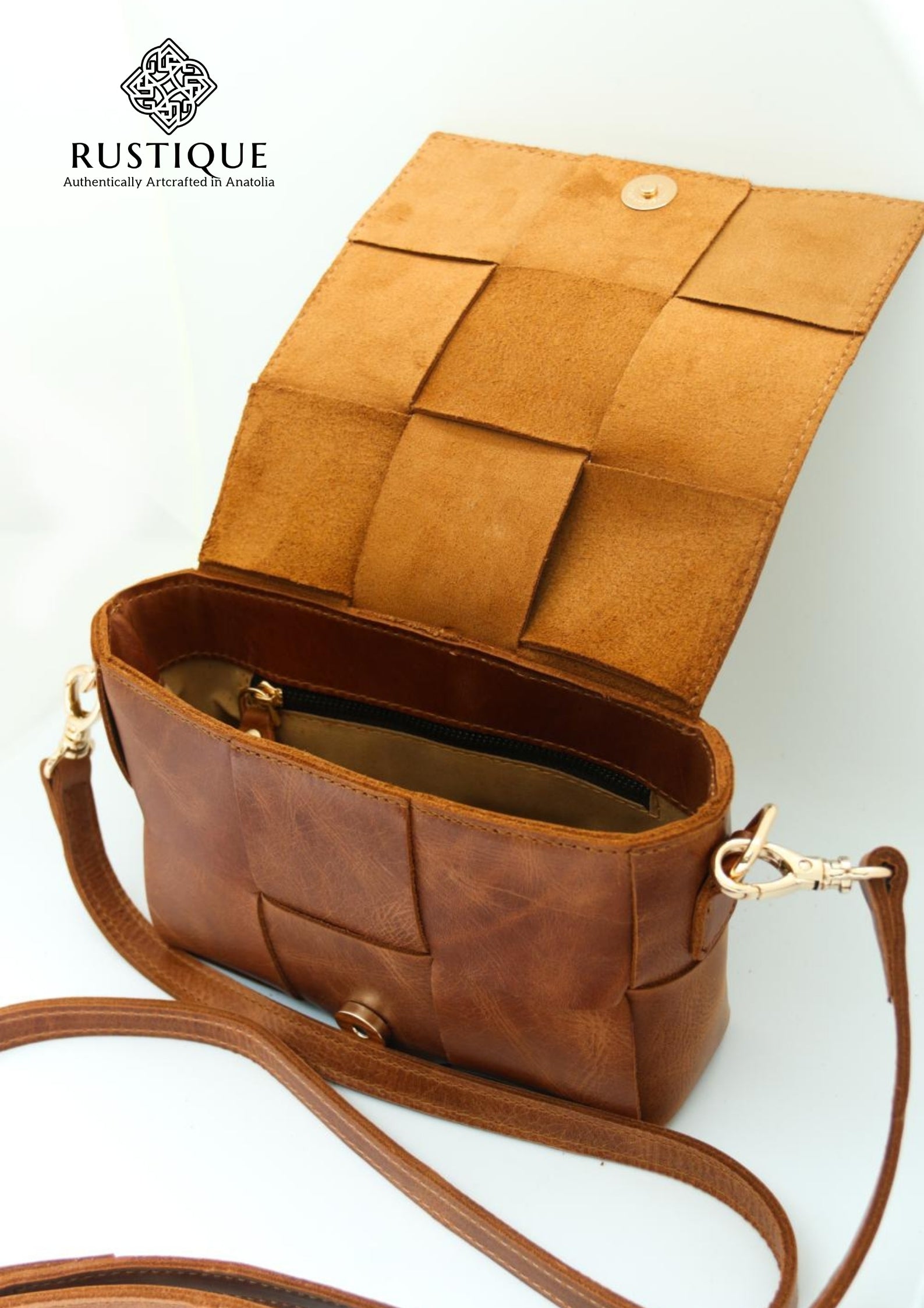 HANZADE Cross Bag - Tan