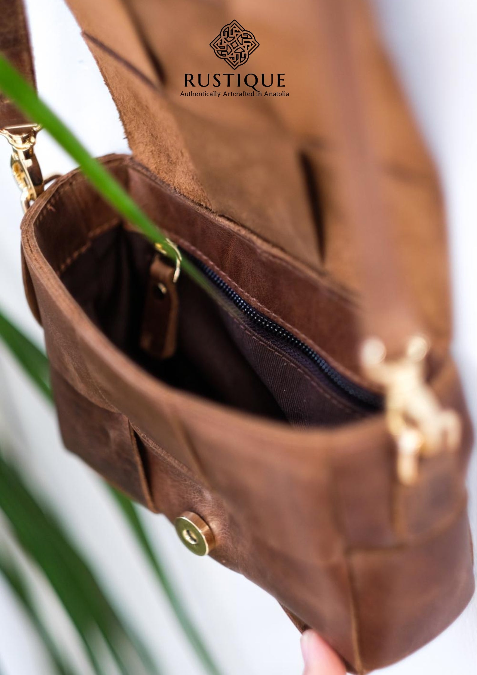 HANZADE Cross Bag - Tan