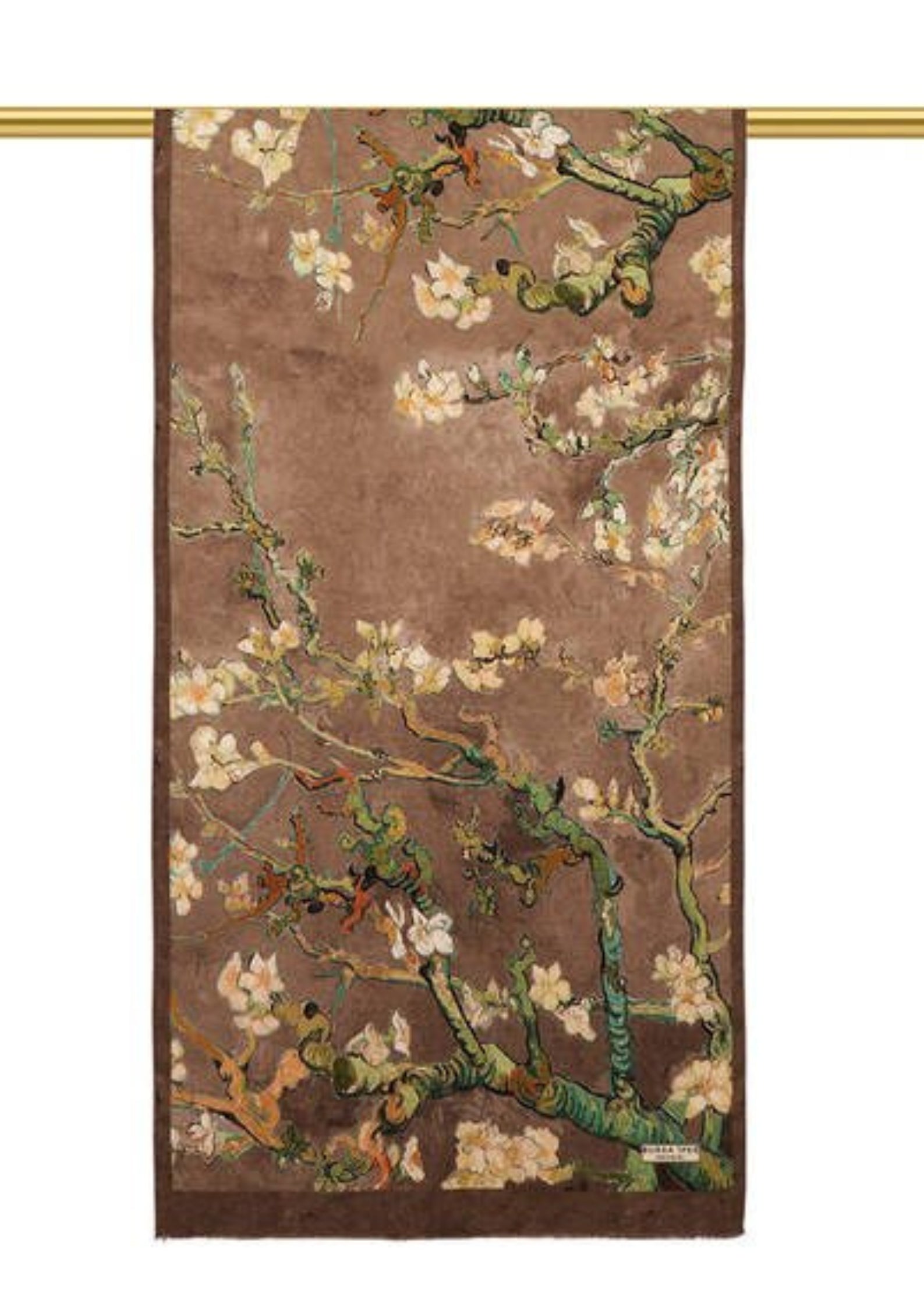 Almond Blossom Silk Foulard | Taupe