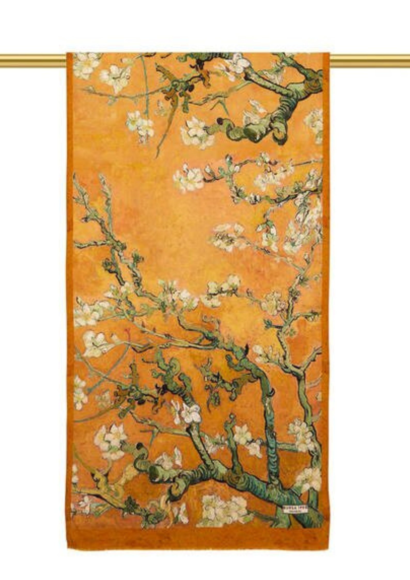 Almond Blossom Silk Foulard | Yellow
