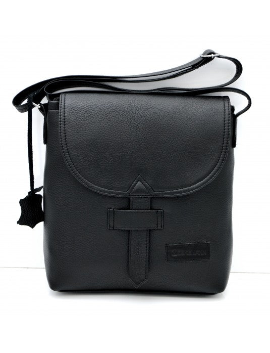 ATUSA Cross Messenger Bag | Black