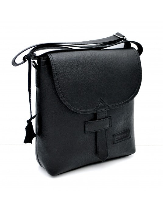 ATUSA Cross Messenger Bag | Black