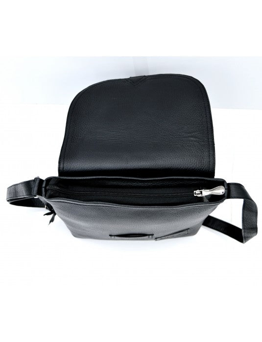 ATUSA Cross Messenger Bag | Black