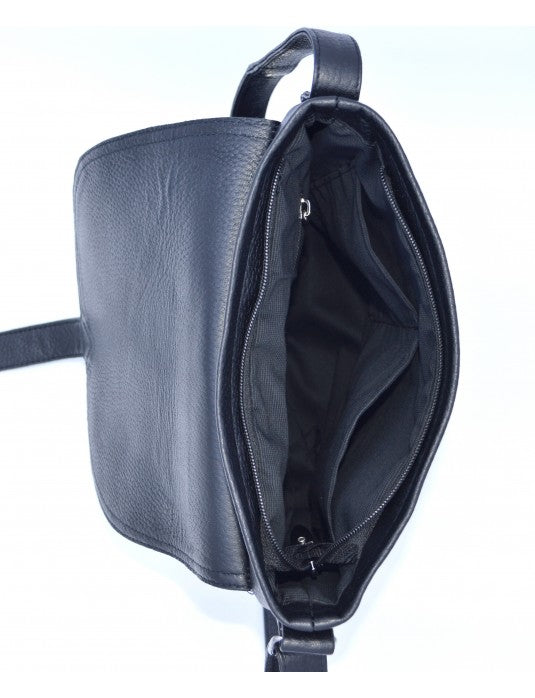 ATUSA Cross Messenger Bag | Black