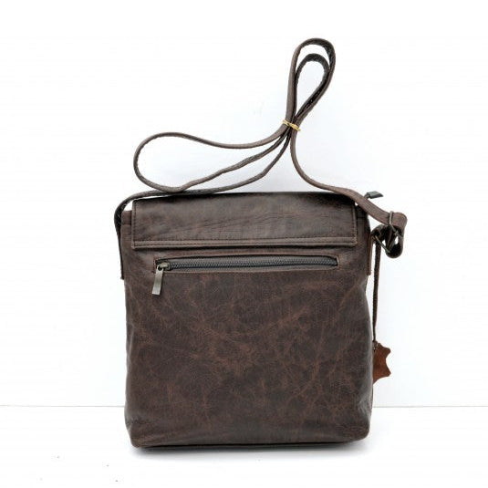 ATUSA Cross Messenger Bag | Chestnut