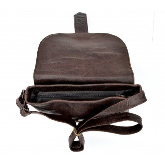 ATUSA Cross Messenger Bag | Chestnut