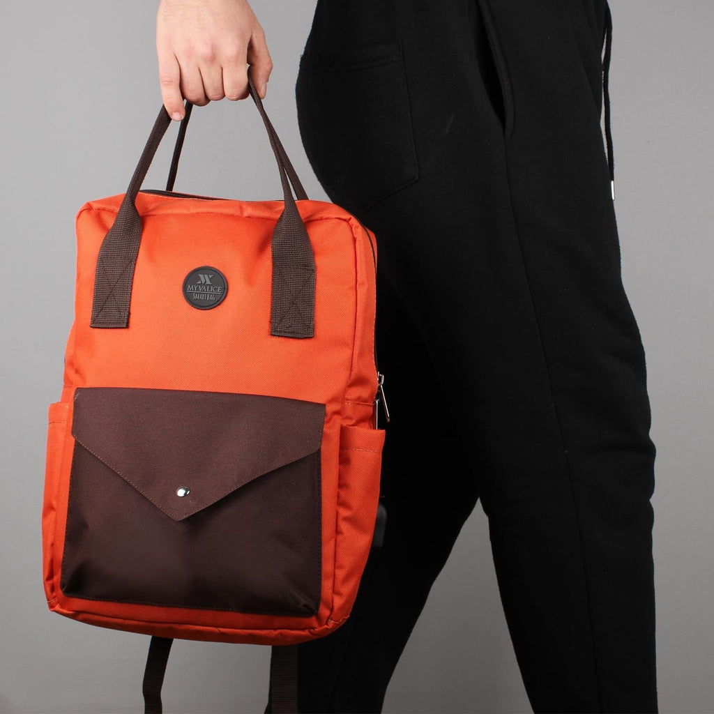 Bizzypack Smart Backpack with USB Charging Port - Mustard Yellow