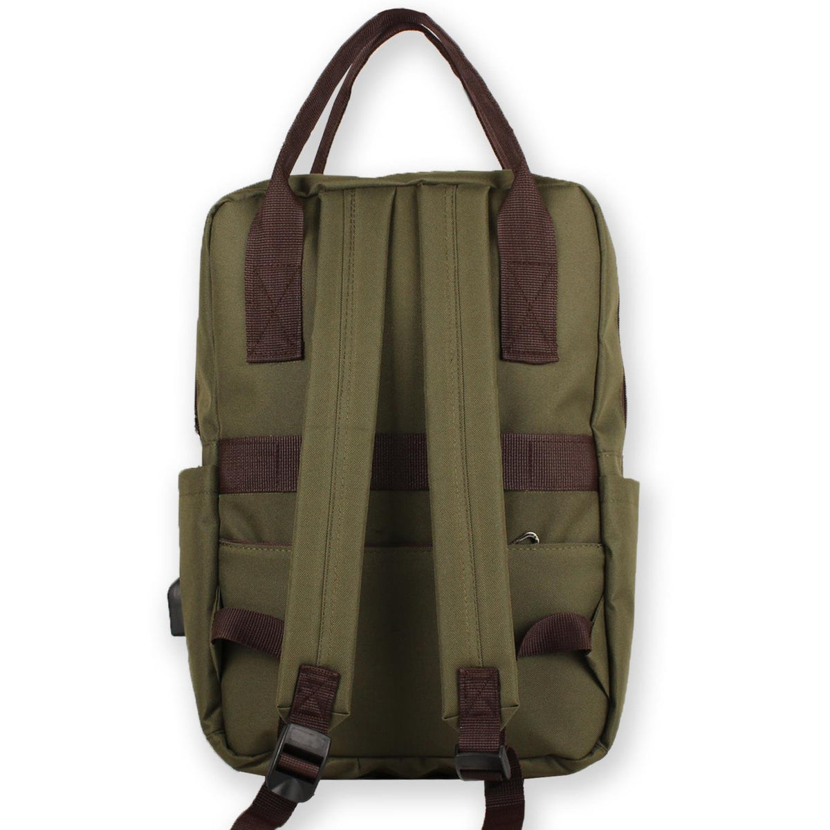 Bizzypack Smart Backpack with USB Charging Port - Khaki Green