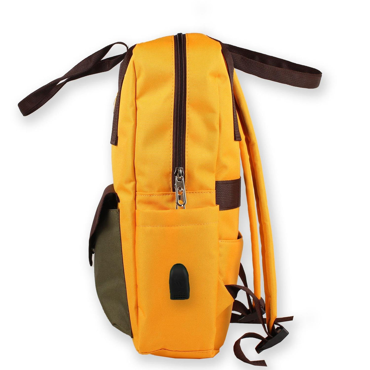 Bizzypack Smart Backpack with USB Charging Port - Mustard Yellow