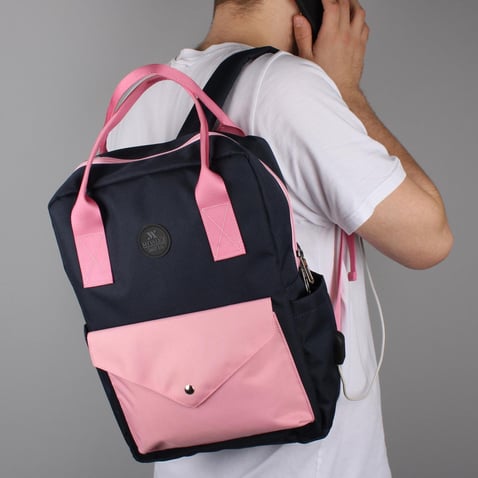 Bizzypack Smart Backpack with USB Charging Port - Mustard Yellow