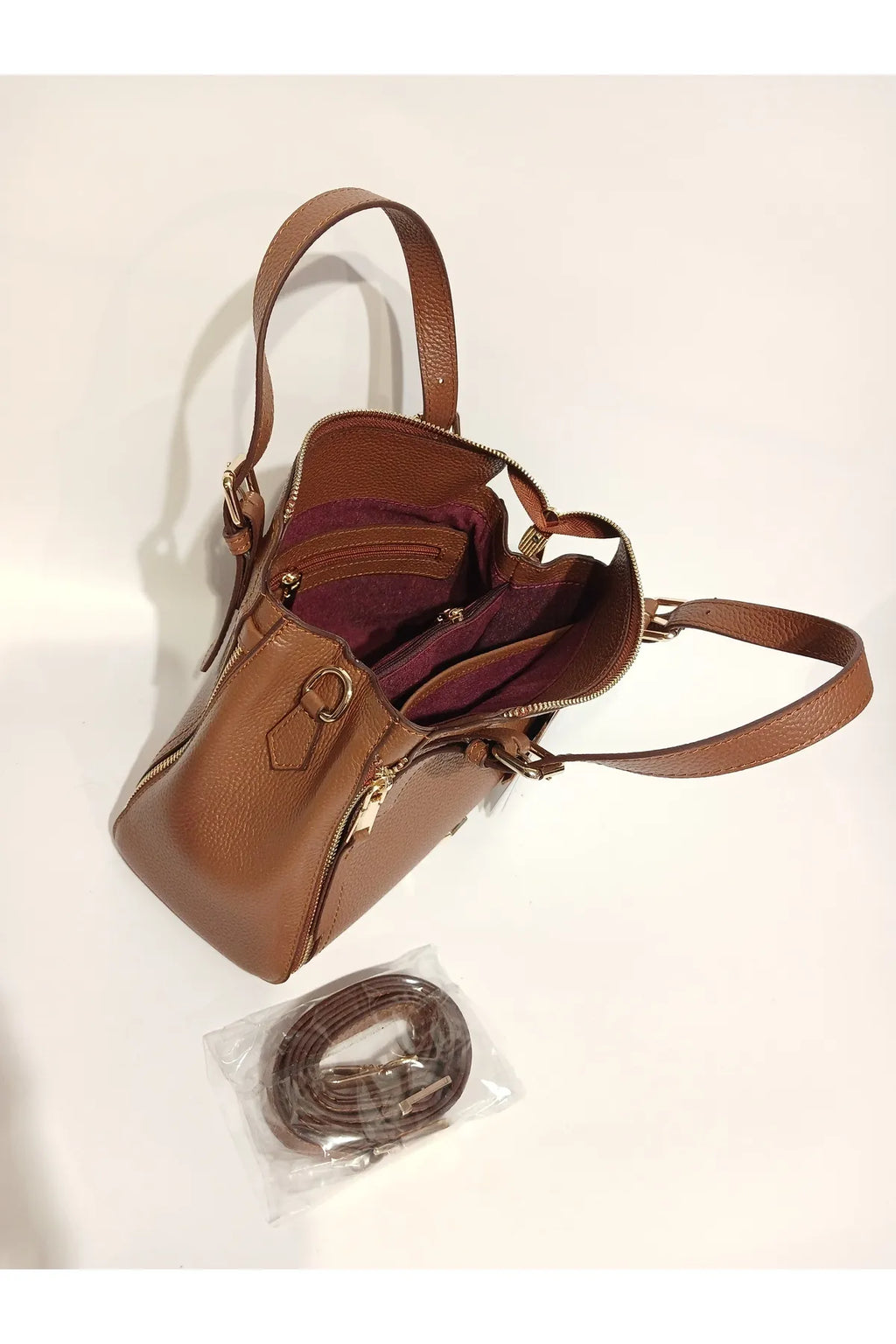 ELYSIAN Hand Bag Midi - Tan