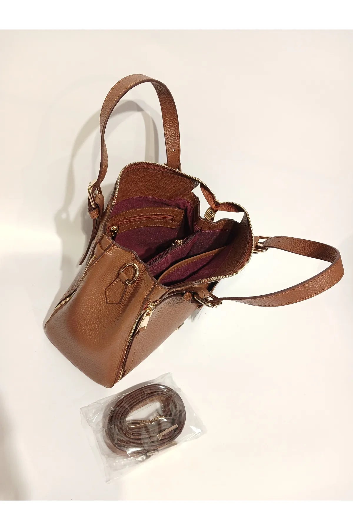 ELYSIAN Hand Bag Midi - Tan
