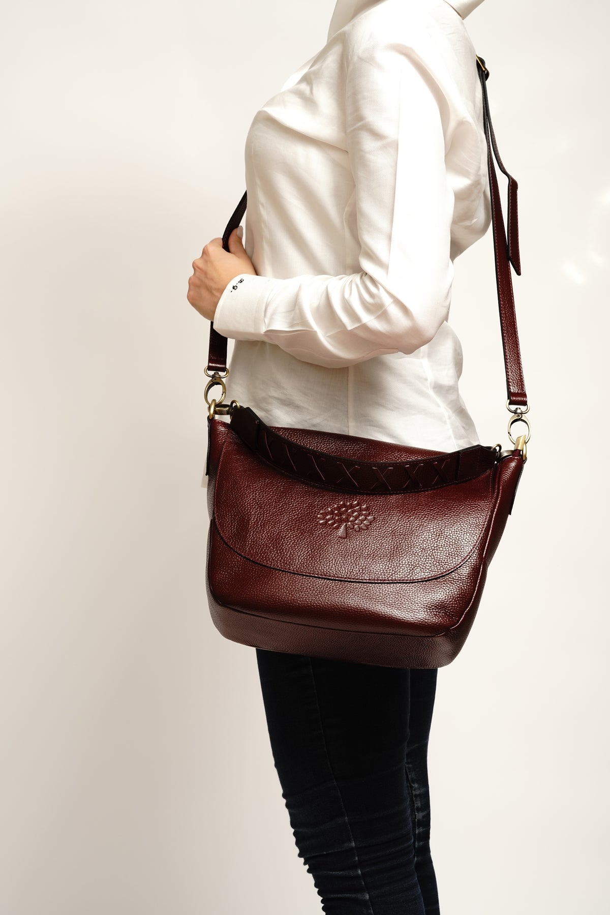 ELEGRA Crossbody Bag Maxi - Burgundy