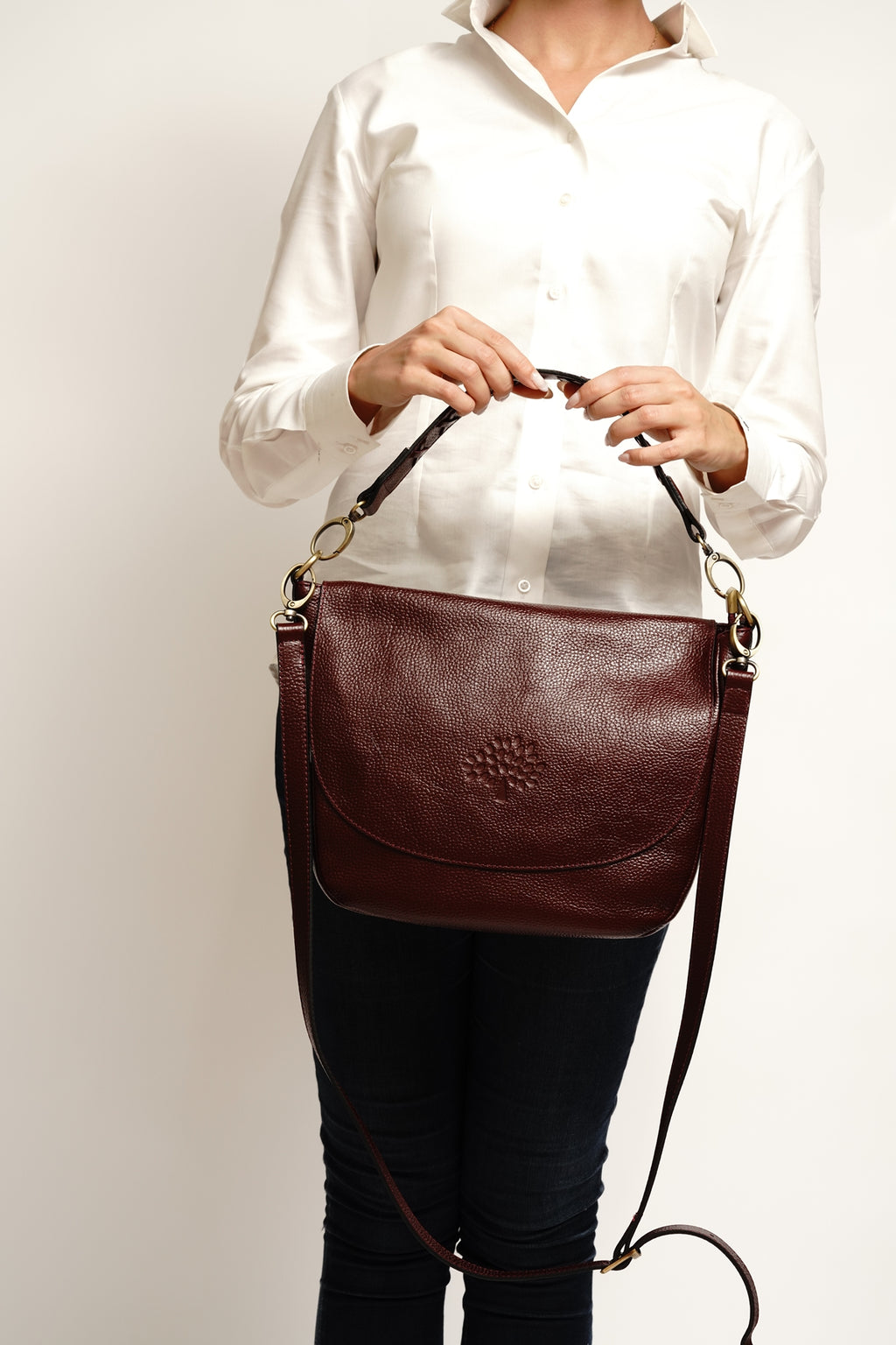 ELEGRA Crossbody Bag Maxi - Burgundy