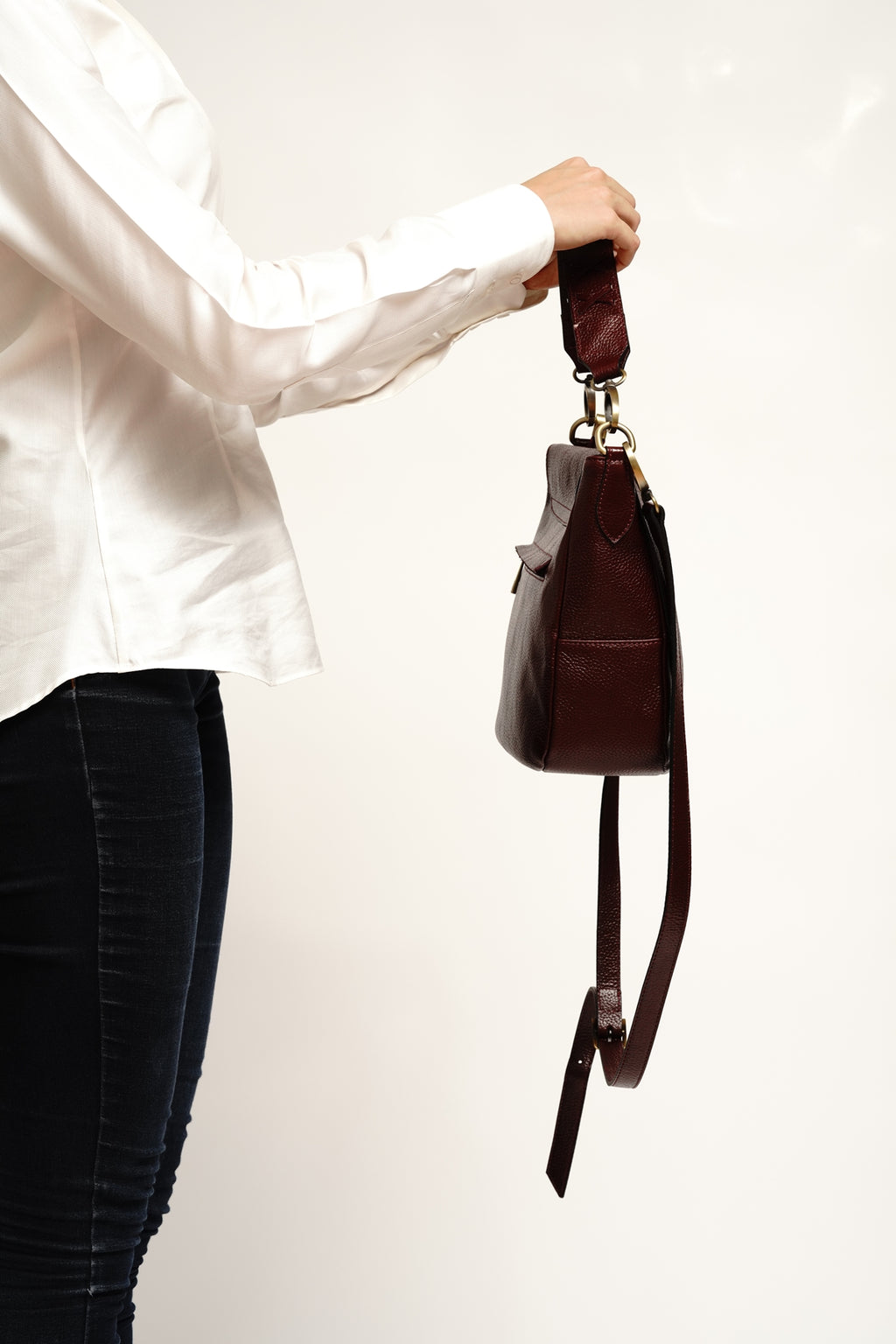 ELEGRA Crossbody Bag Maxi - Burgundy