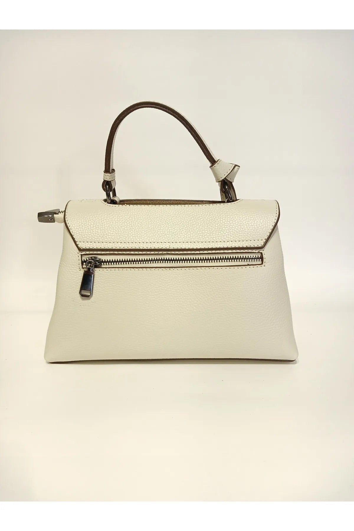 EPHORIA Flap Over Handbag Mini | Cream | Genuine Leather