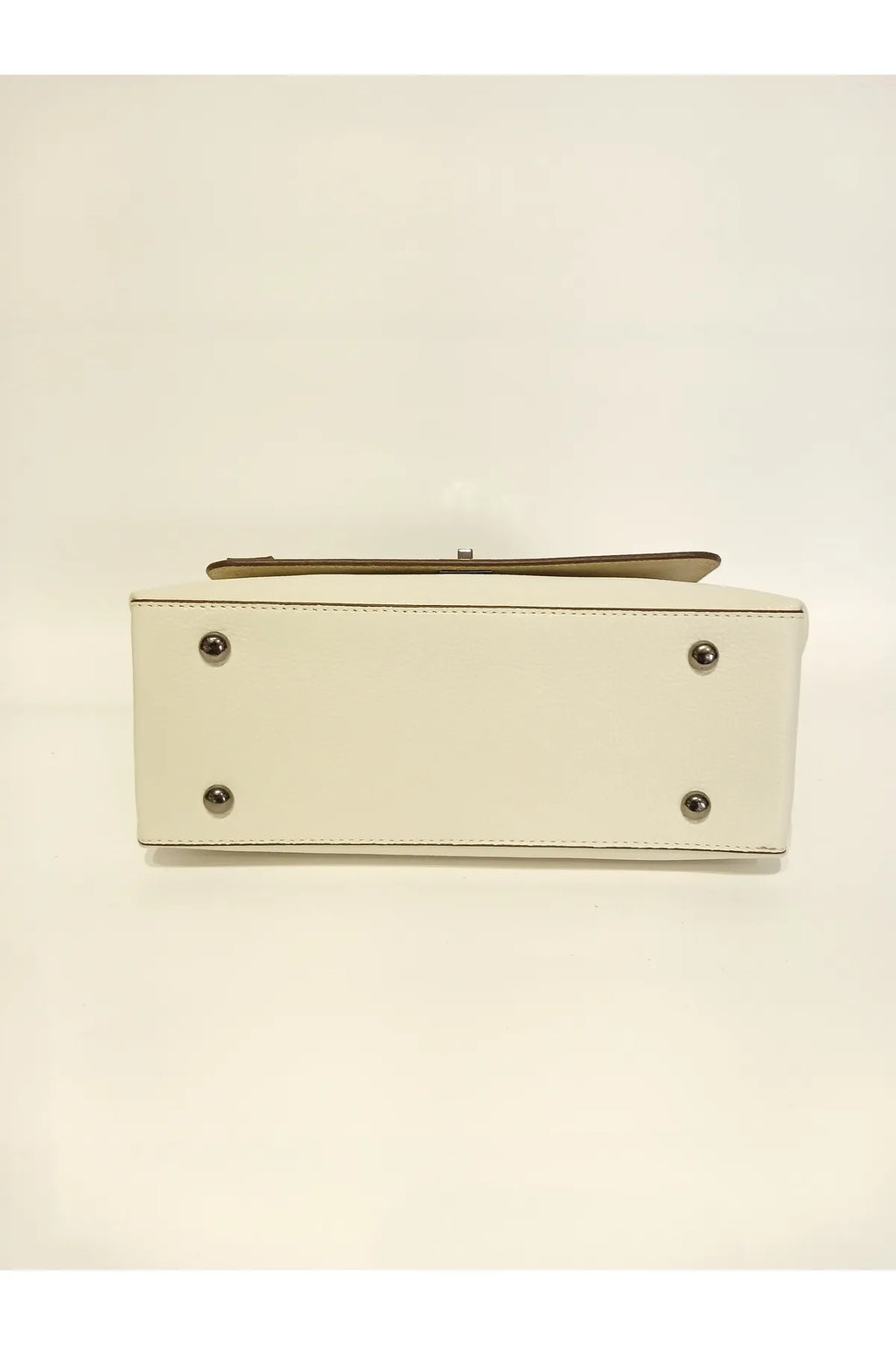 EPHORIA Flap Over Handbag Mini | Cream | Genuine Leather