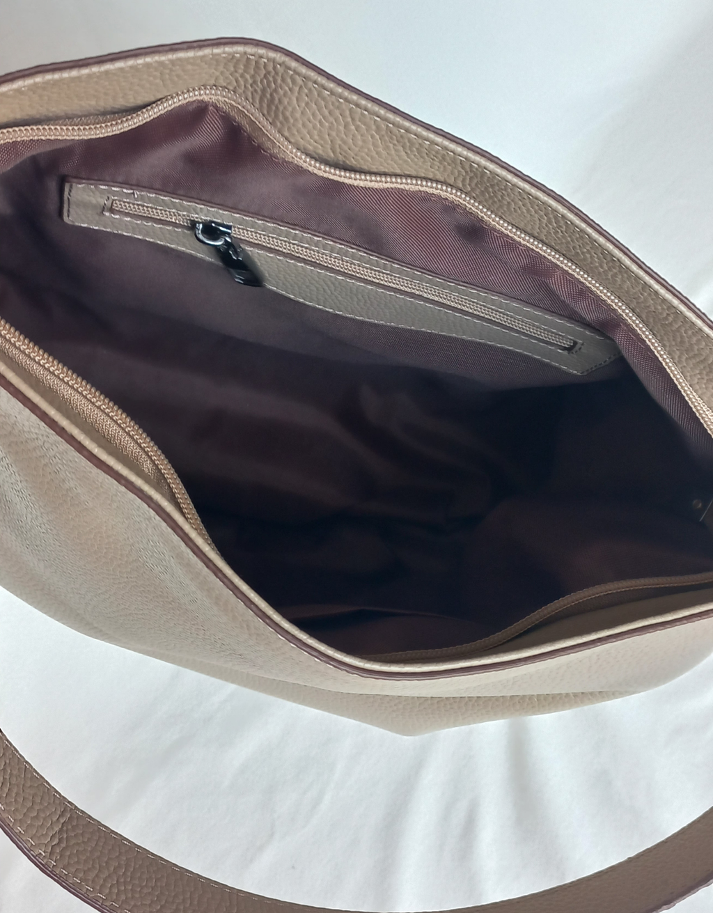 ESPIRION Hobo Tote Bag | Sand Beige