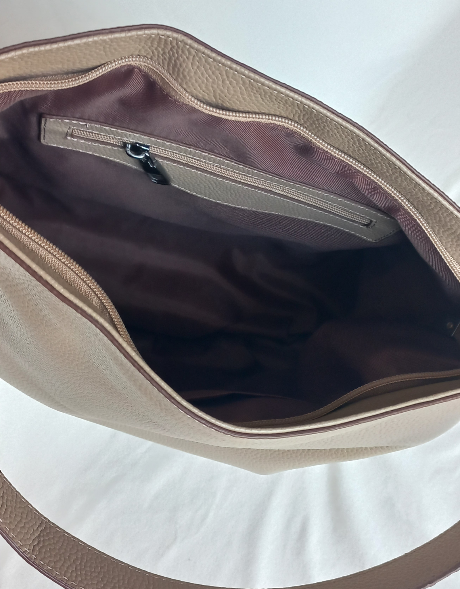ESPIRION Hobo Tote Bag | Sand Beige