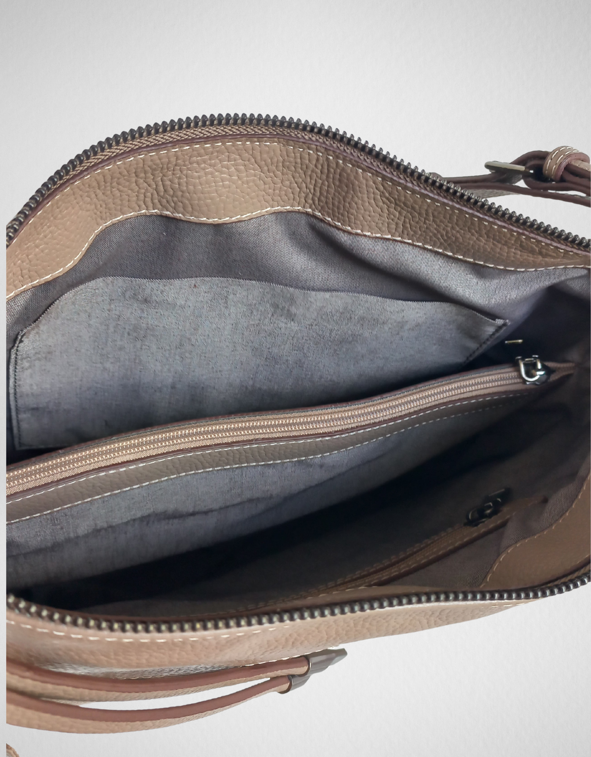 EUDORA Schultertasche | Sandbeige