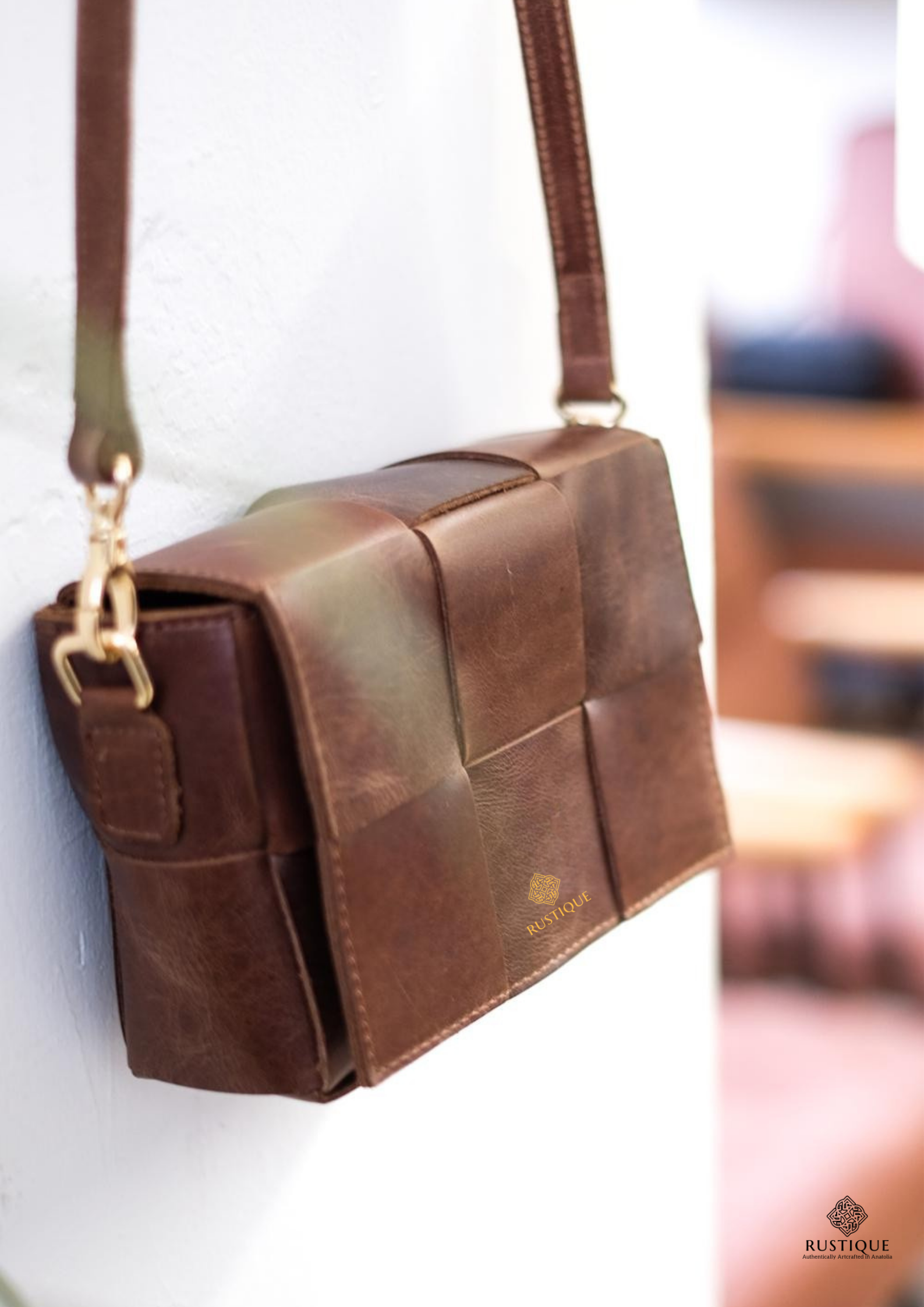 HANZADE Crossbody Bag | Chestnut
