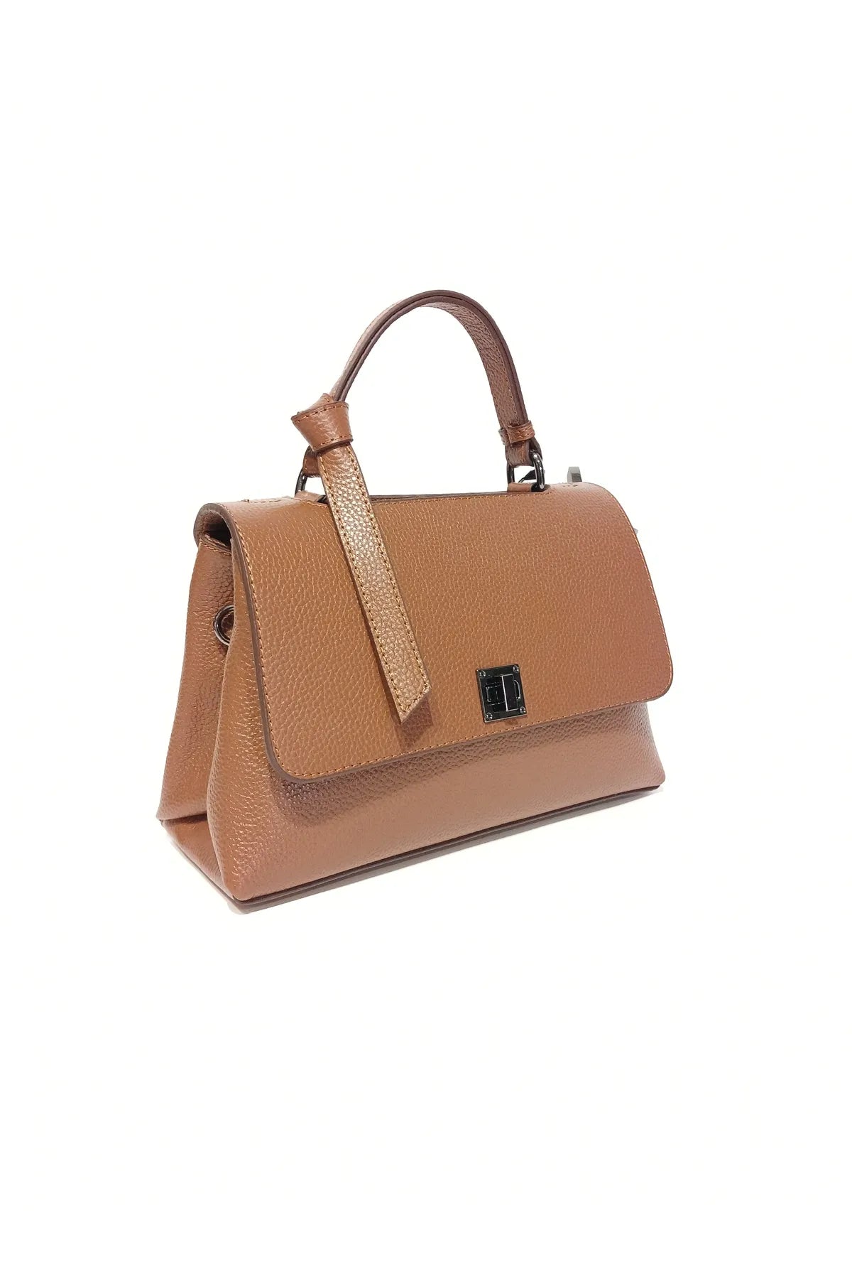 EPHORIA Flap Over Handbag Mini | Tan | Genuine Leather