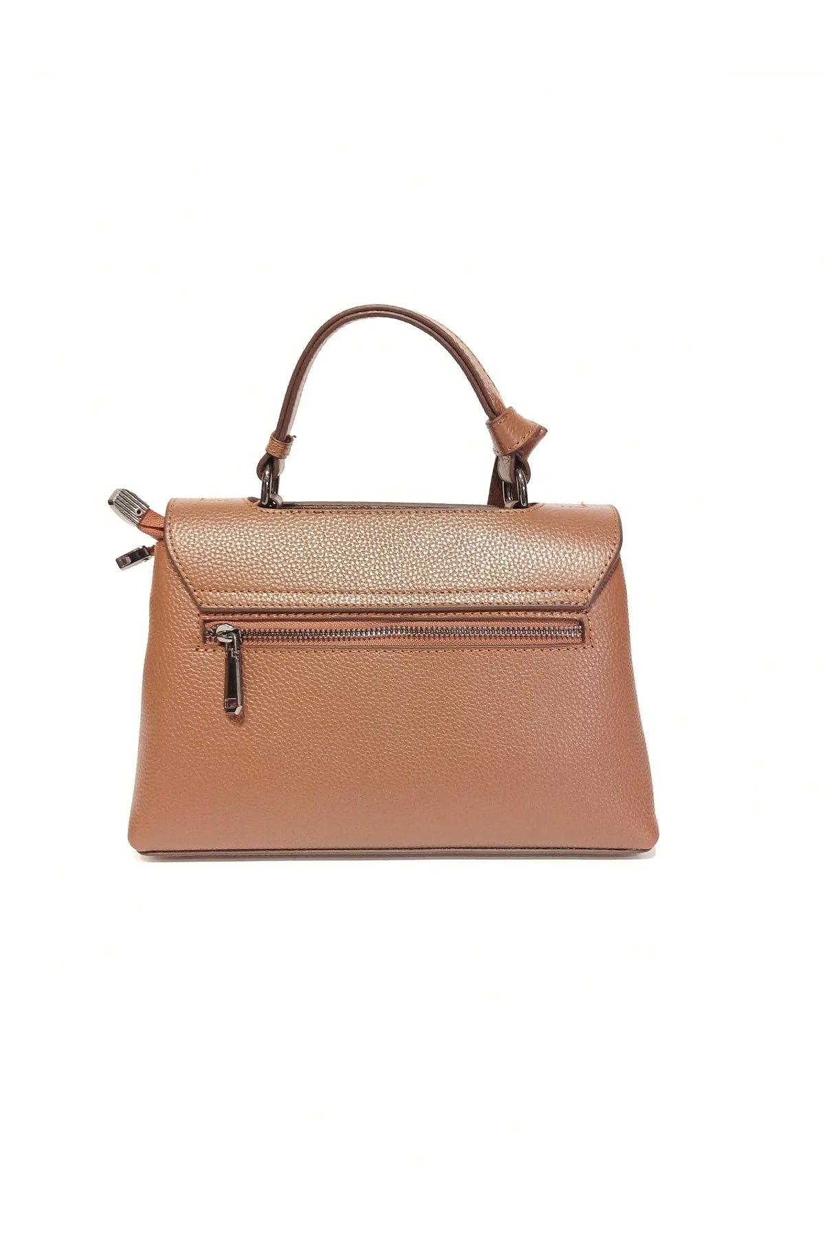 EPHORIA Flap Over Handbag Mini | Tan | Genuine Leather