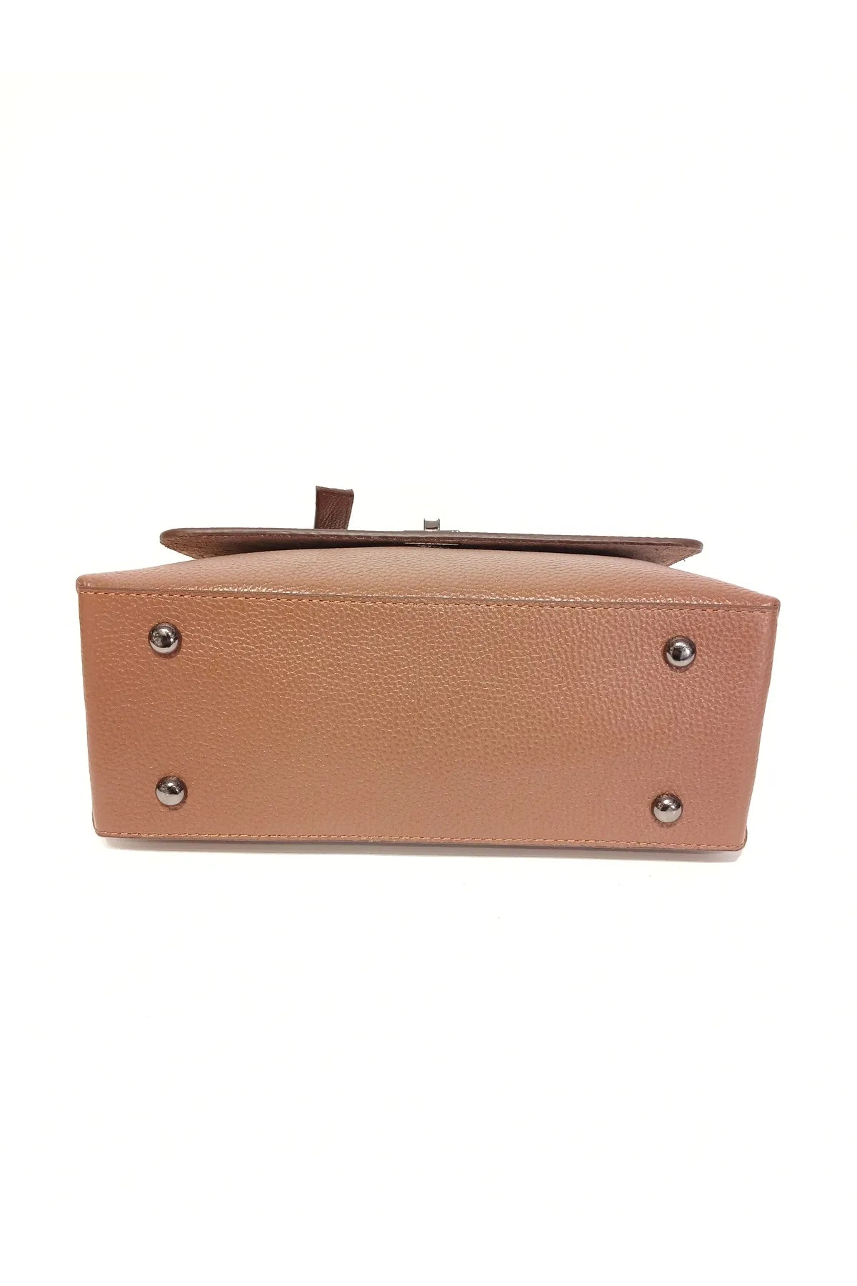 EPHORIA Flap Over Handbag Mini | Tan | Genuine Leather