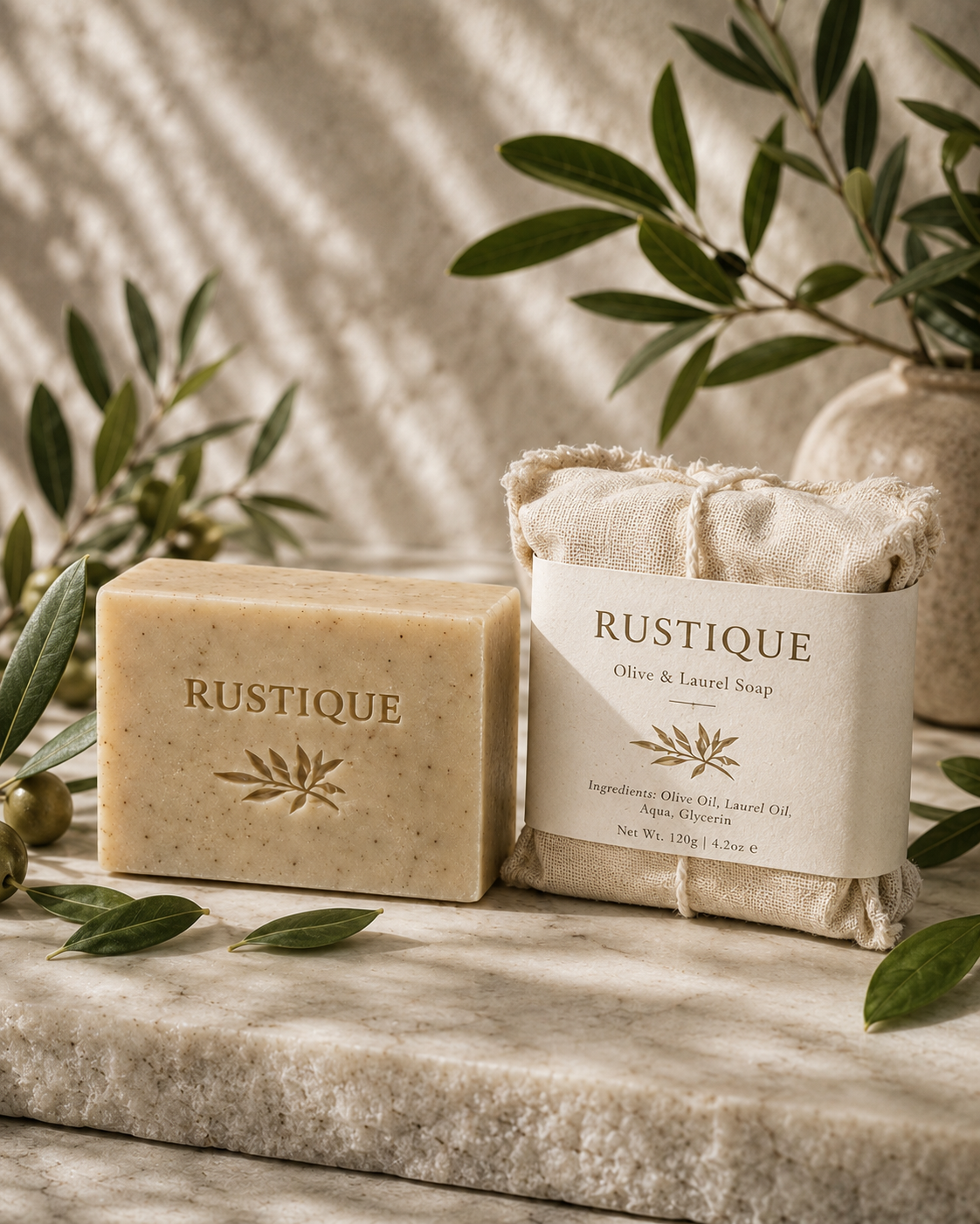 OLIVE & LAUREL SOAP, 150 g