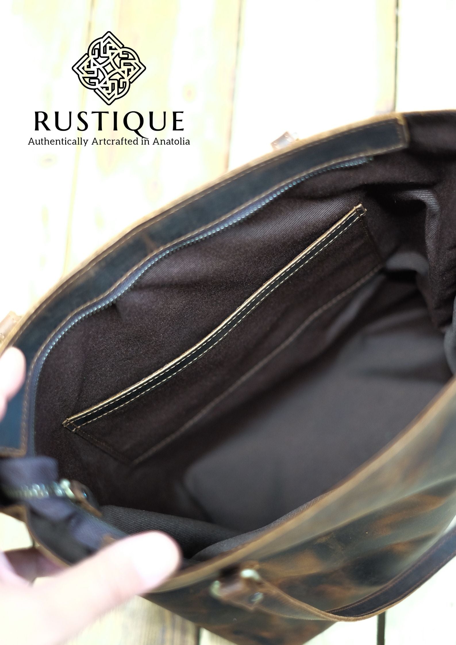 NESLISHAH Tote Bag - Medium Size & Chestnut