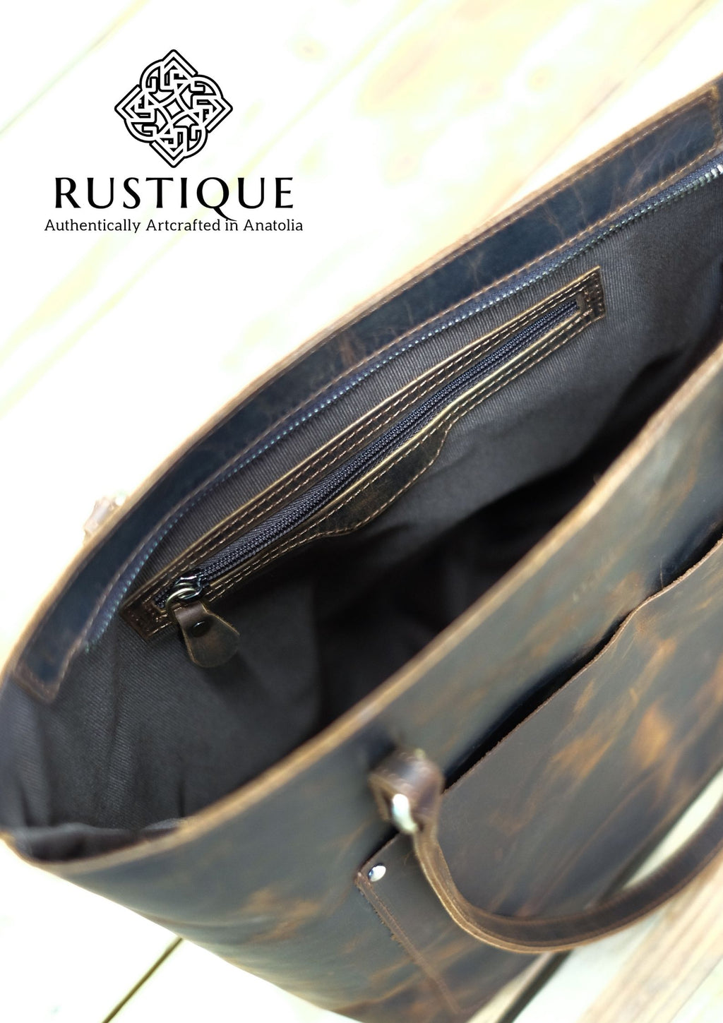NESLISHAH Tote Bag - Medium Size & Chestnut