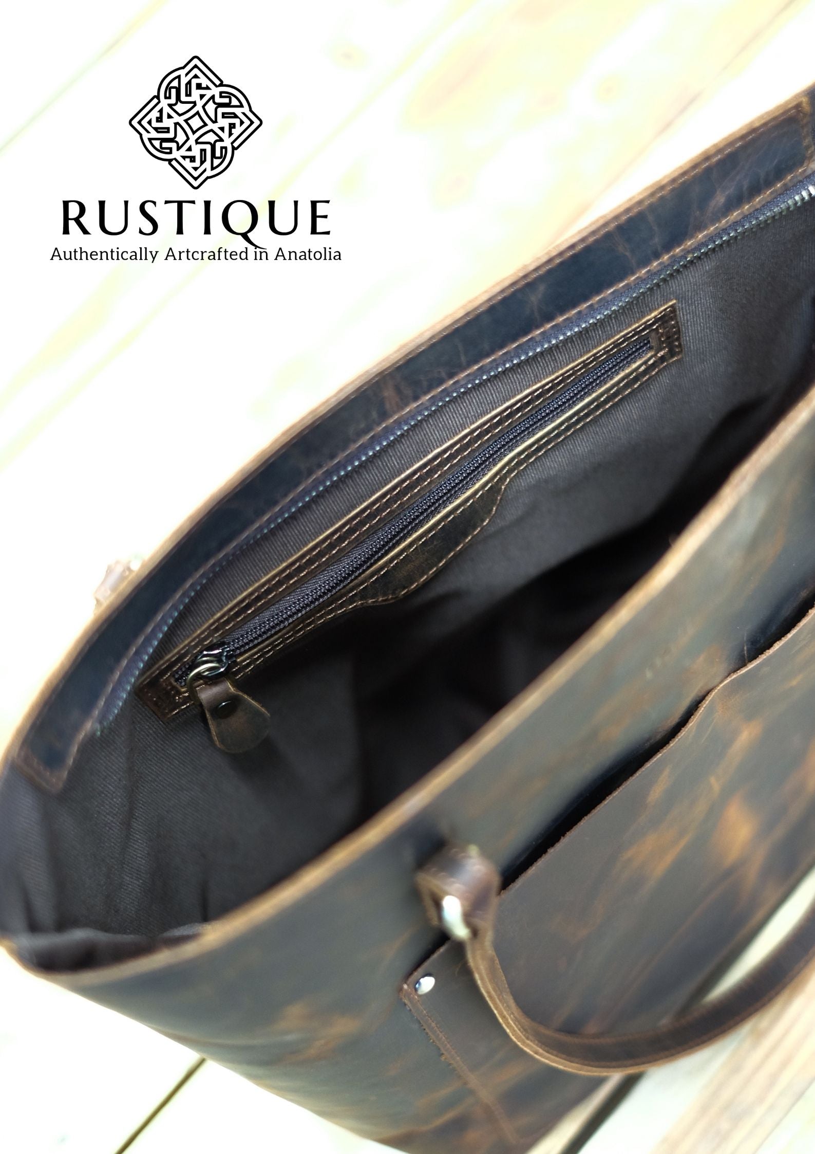 NESLISHAH Tote Bag - Medium Size & Chestnut