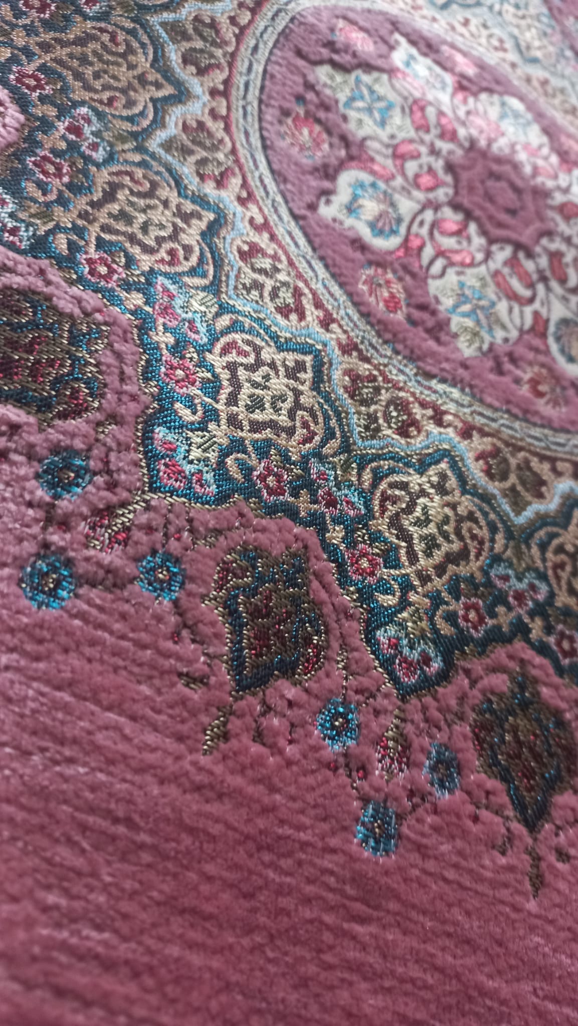 ZAHEER Bamboo Cotton Prayer Rug (Matt) | Pink